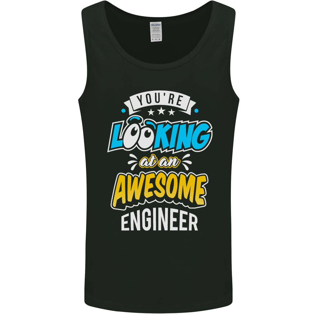 At an Awesome Engineer Mens Vest Tank Top
