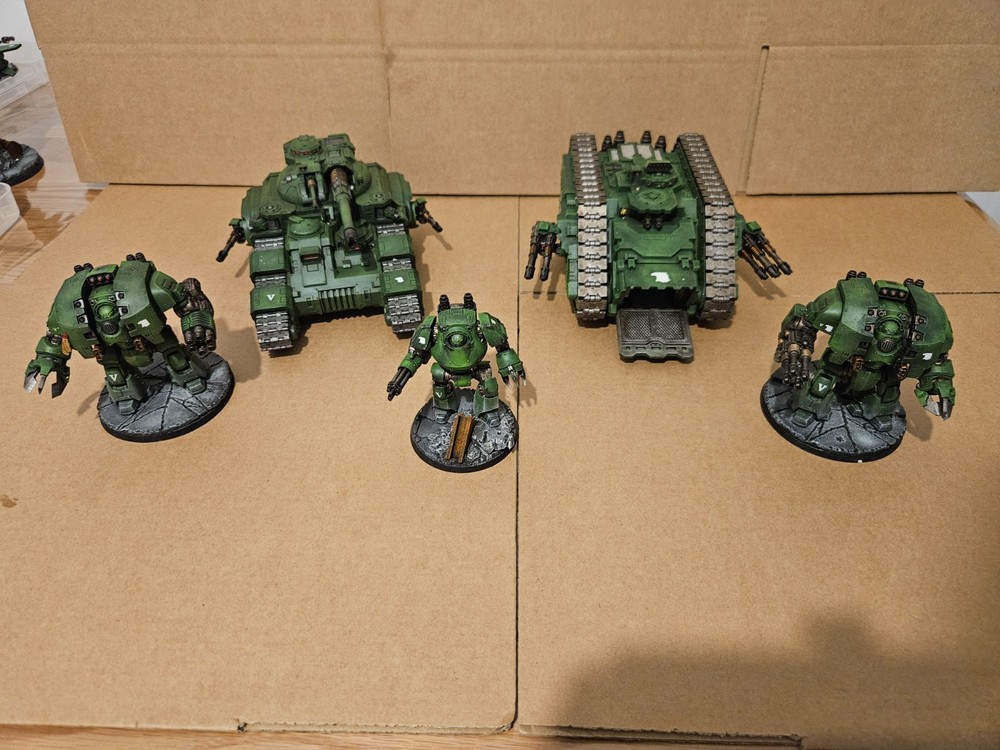 1 Kratos 1 Spartan Tank  2 Leviathan 1 Contemptor Dreads 30k  40k Pro Painted!!