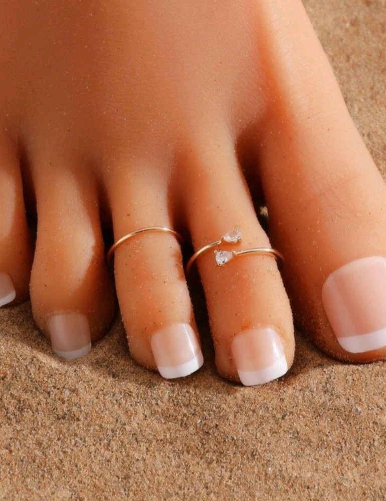 14K Gold Filled Toe Rings Adjustable Toe Ring for Women Thin Toe Rings Open Band