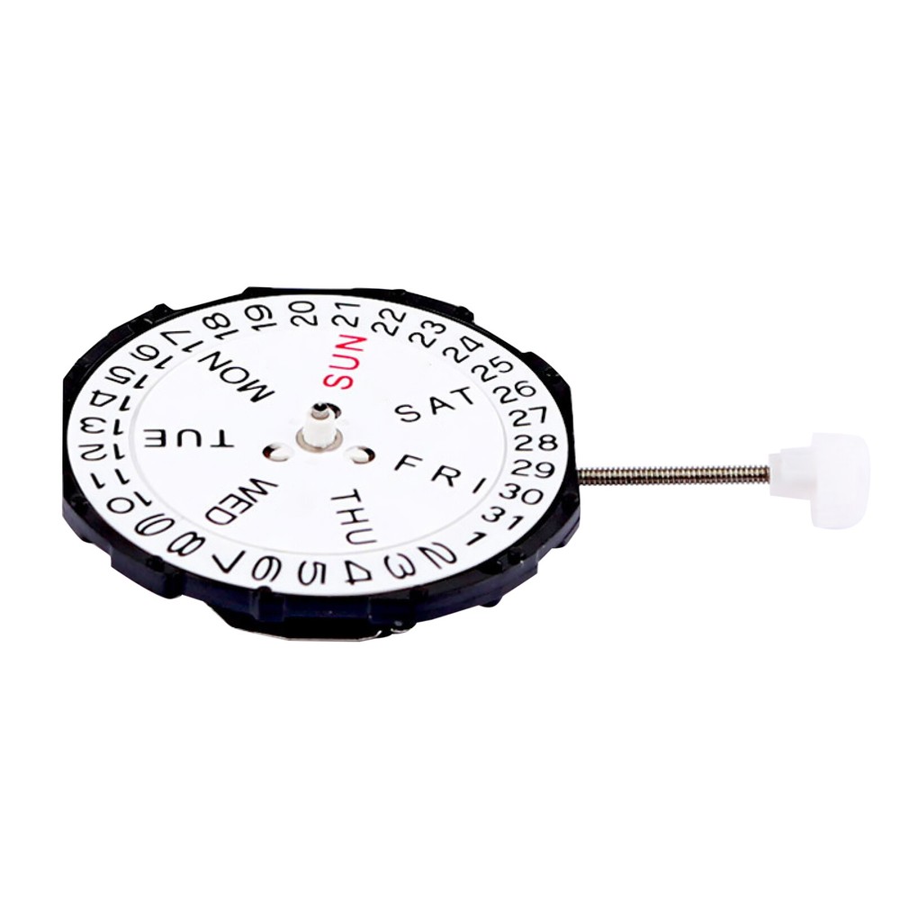 26mm Dual Calendar Day Date Quartz Watch Movement Replacement for SL28
