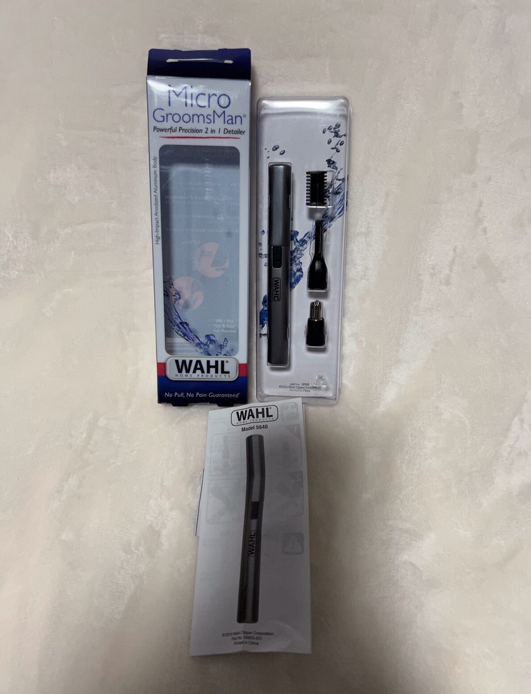 Wahl Nose Ear Trimmer Neck Hair Eyebrow Groomer Clippers Micro Personal Shaver