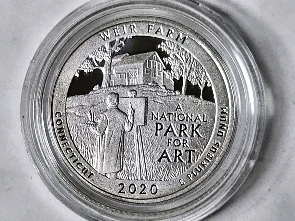 2020 S Weir Farm  NP National Park Quarter Silver Proof Coin