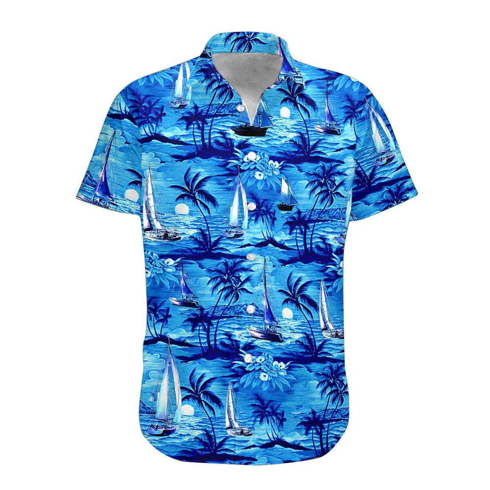 Sailing Hawaiian Shirt For Men Wome