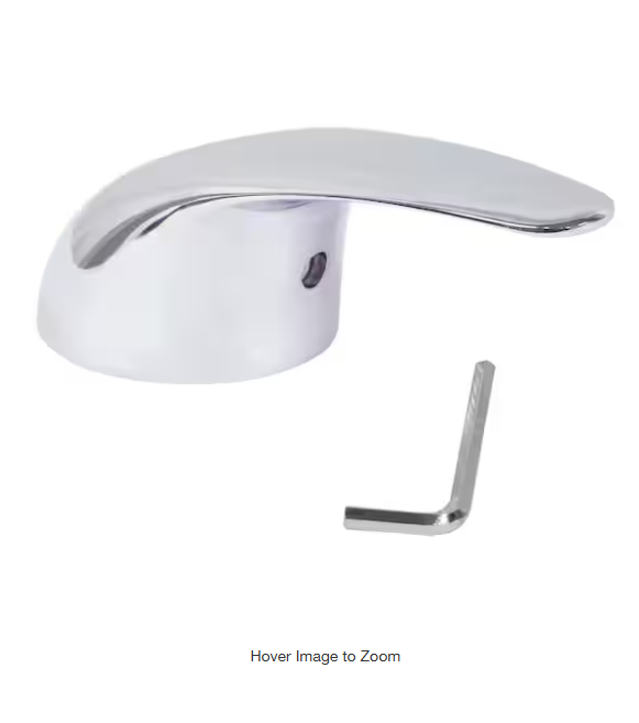 Everbilt Chrome Curved Neck Faucet Handle Lever for American Standard