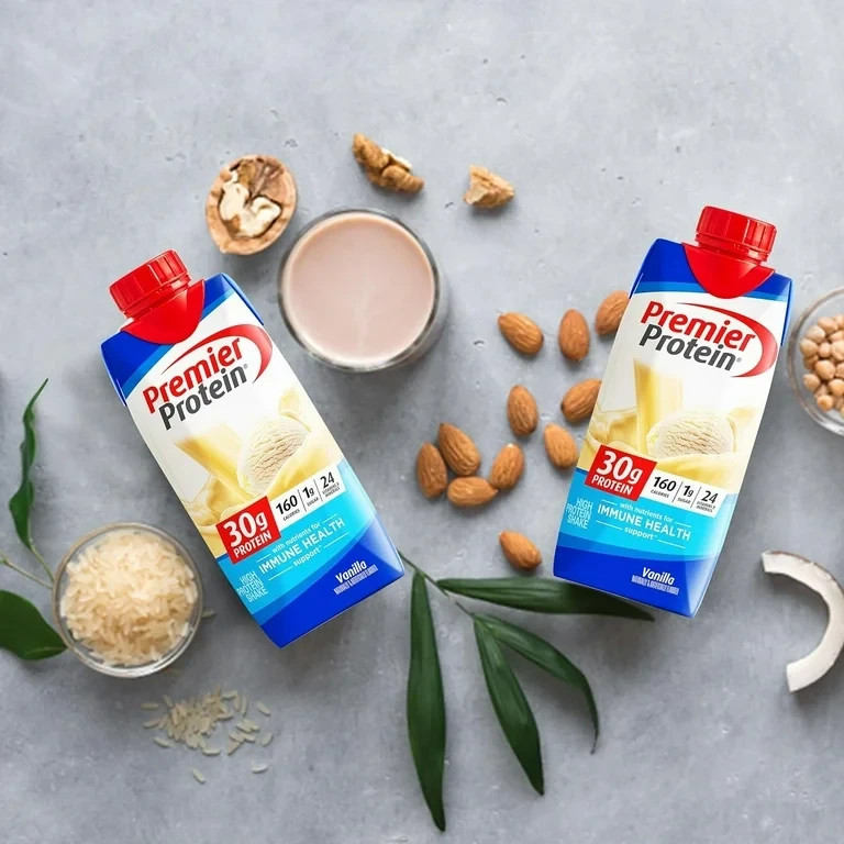 High-Protein Vanilla Shakes with Energy & Immune Support, 18-Pack