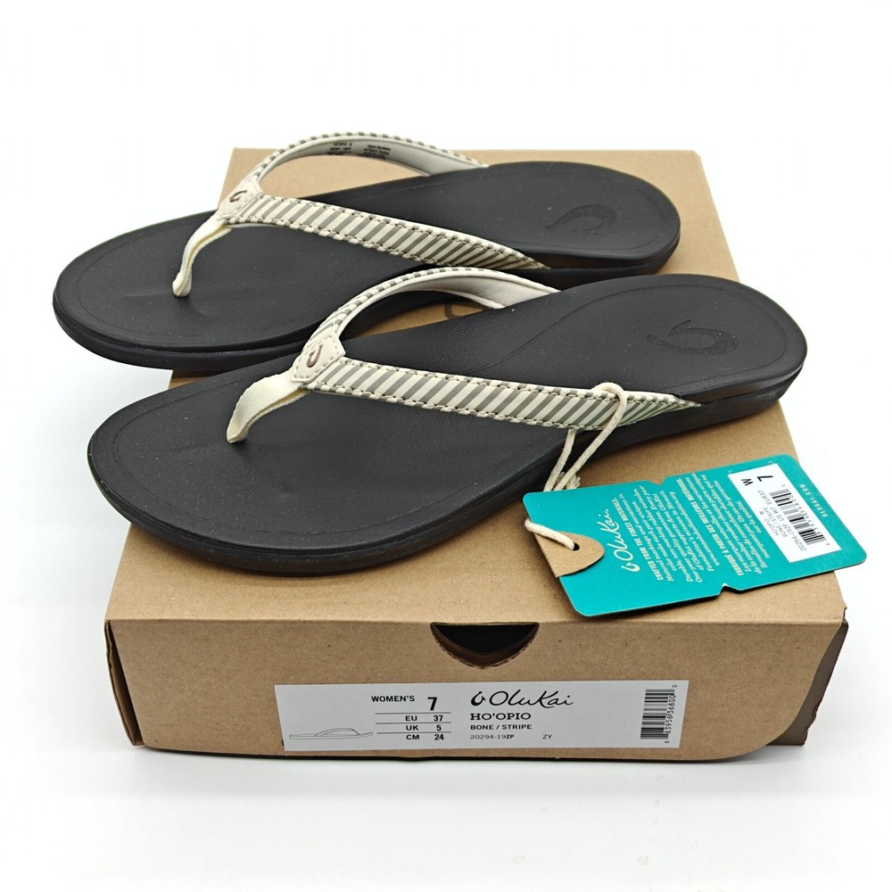 OluKai Womens HoOpio Slip On Thong Sandals Size 7 20294-19ZP