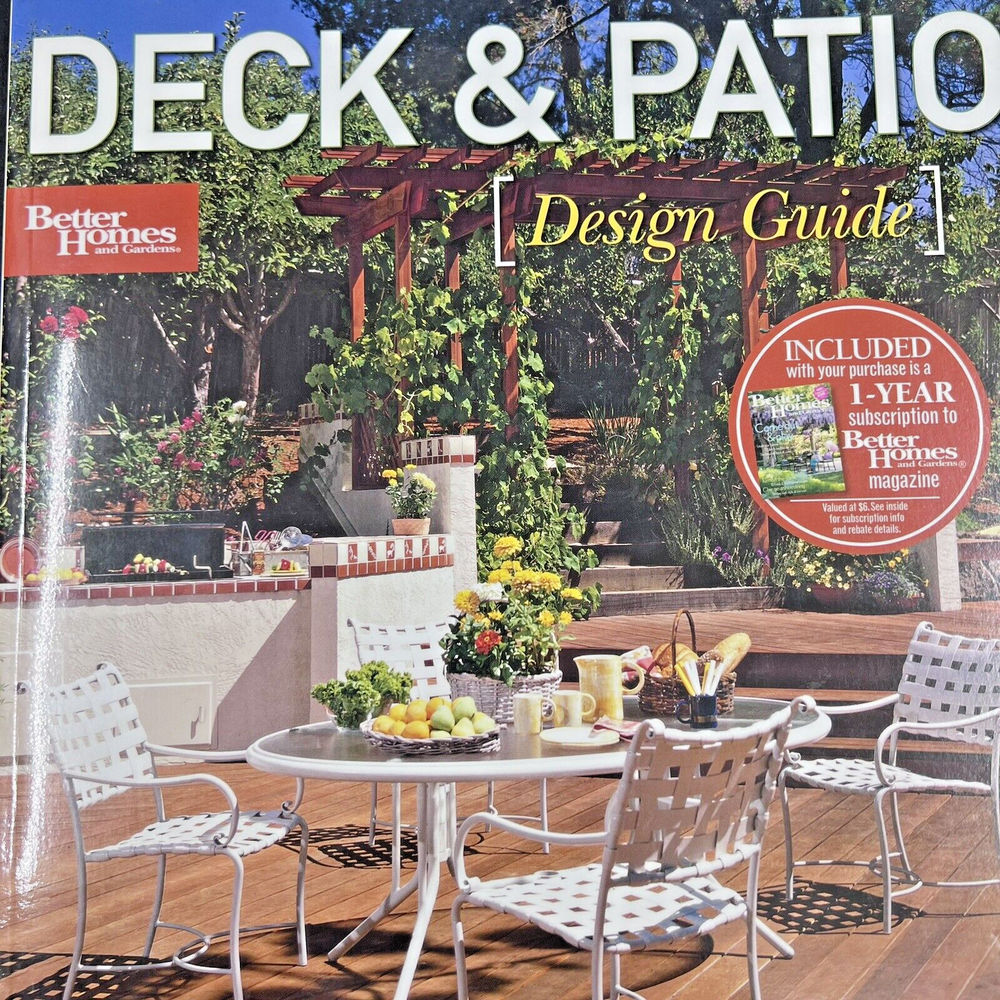 Better Homes and Gardens Home Deck and Patio Meredith Books Paperback 2008