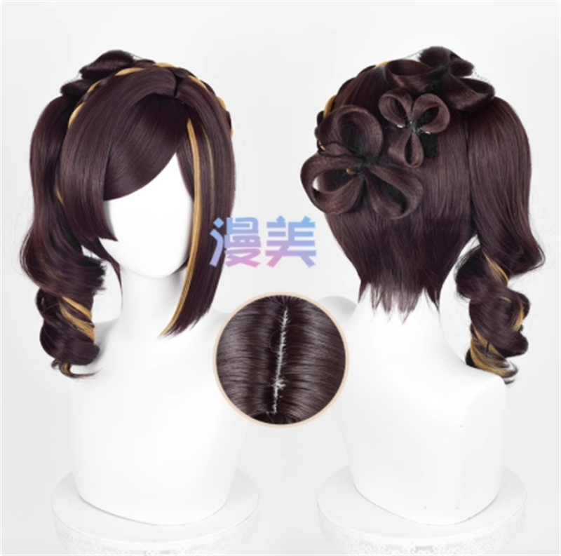Genshin Impact Anime Cosplay Chiori Short Hair Wig Harajuku Hairpiece In stock