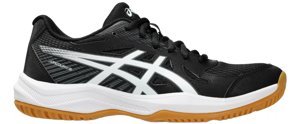 [FLASH SALE]ASICS Women's Upcourt 6 Volleyball Shoes. Black/White . Medium/D.-image