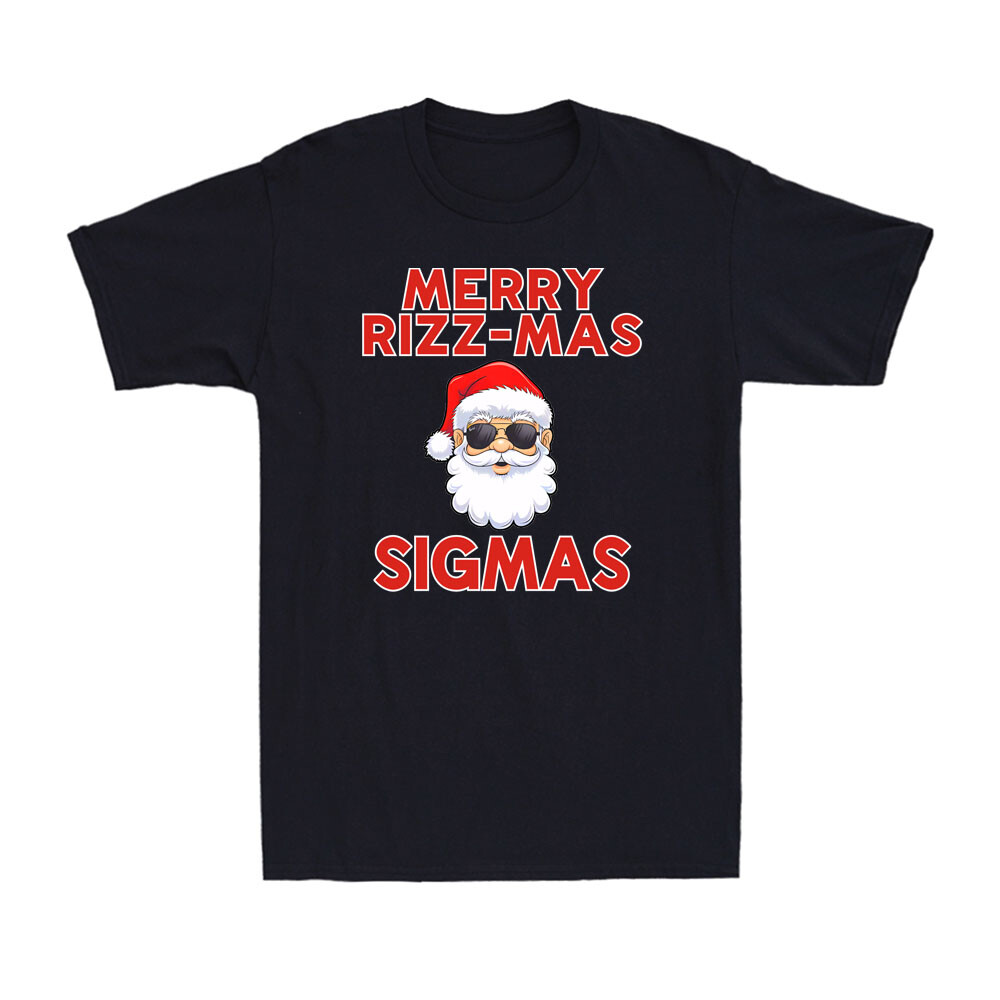 Merry Rizz-Mas Sigmas Funny Christmas Santa Claus Gift Novelty Men's T-Shirt