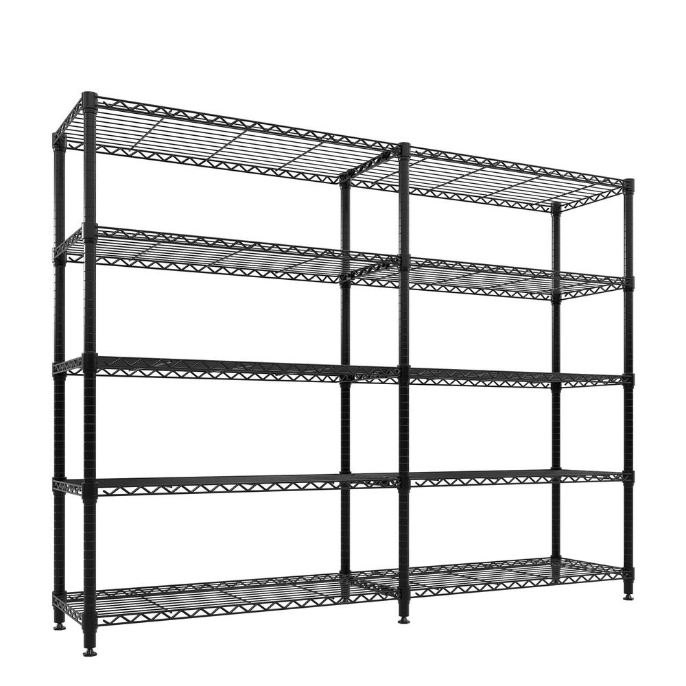 5 Tier Storage Shelving Unit Metal Shelves 70