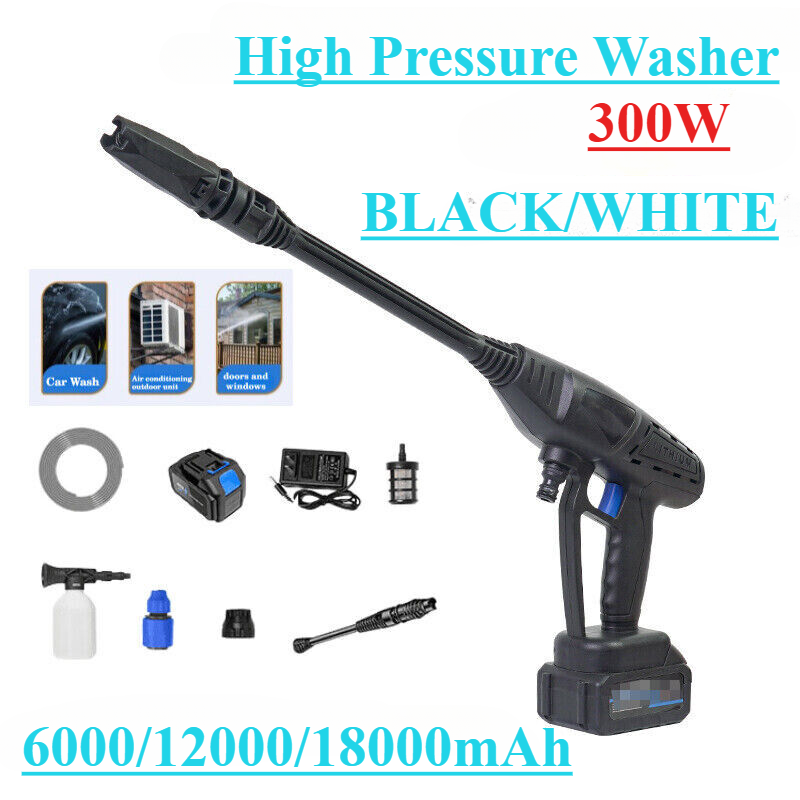 Portable Cordless Electric High Pressure Car Washer Spray Gun Cleaner