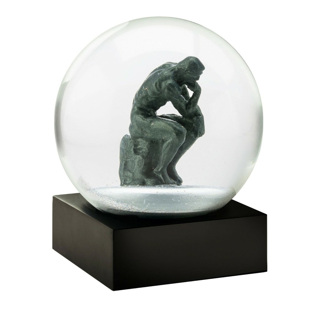 The Thinker Statue Sculpture Snow Globe by CoolSnowGlobes (Auguste Rodin)