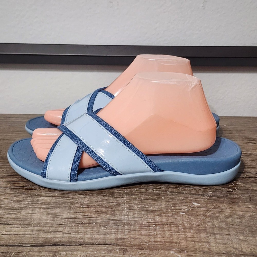 Vionic Merced Womens Strappy Sandals Size 9 in Blue
