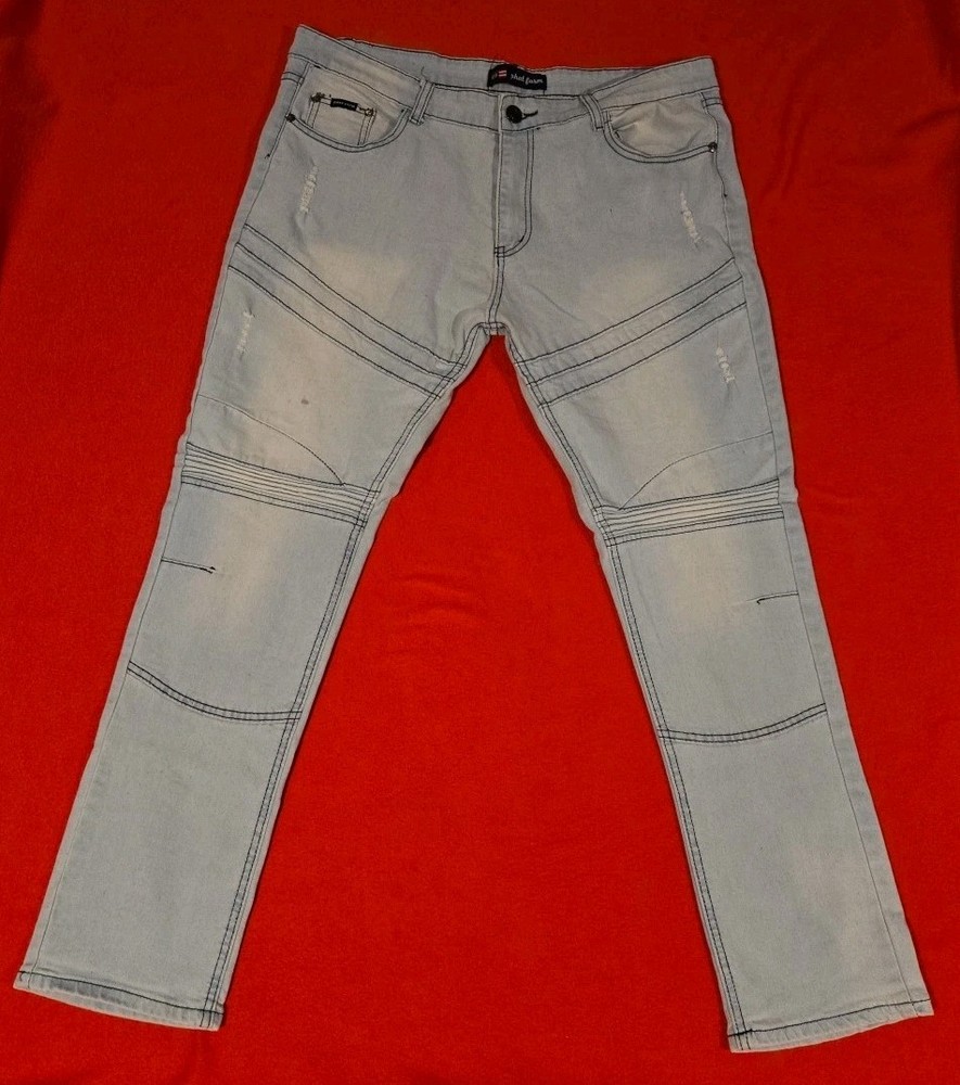 Phat Farm Jeans Mens 36x30 Stretch Y2K Hip Hop Skinny Fit