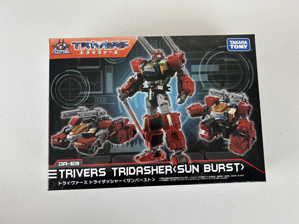 Takara Tomy Diaclone [TRIVERS TRIDASHER [SUN BURST] Red Robot - US Seller