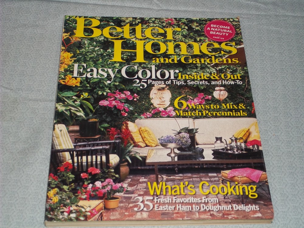 2007 APRIL BETTER HOMES & GARDENS MAGAZINE - EASY COLOR FRONT COVER - H 4092