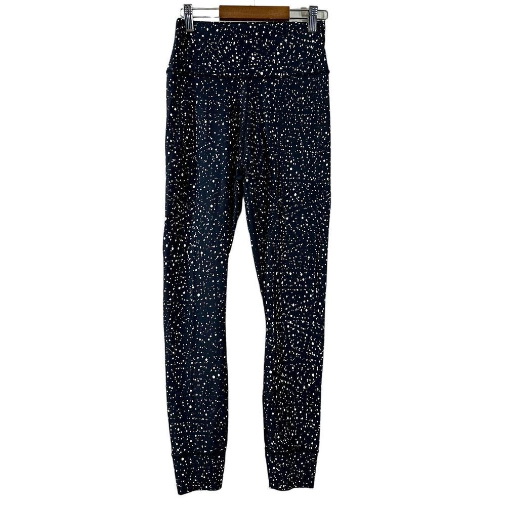 Gymversus Womens Stargaze High Rise Black Activewear Leggings Size M