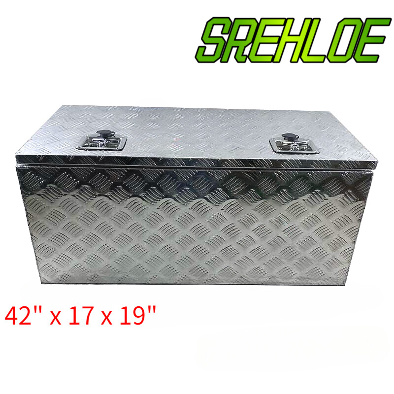 42x17x19 Aluminum Underbody Tool Box for Trailer Pickup Truck Bed Storage