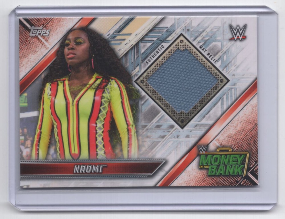 2019 Topps WWE Money in the Bank Mat Relic Naomi Event-Used #DMR-NM