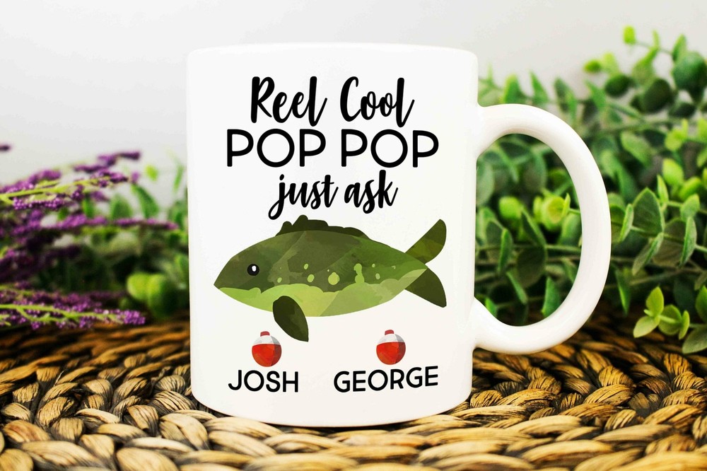 Fishing Gift For Pop Pop Christmas Gifts For Pop Pop Custom Mug For Pop Pop