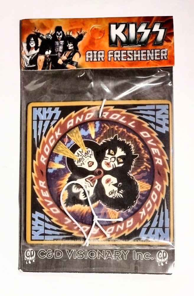 Vintage KISS Rock And Roll Over Air Freshener Sealed Car Truck Accessory
