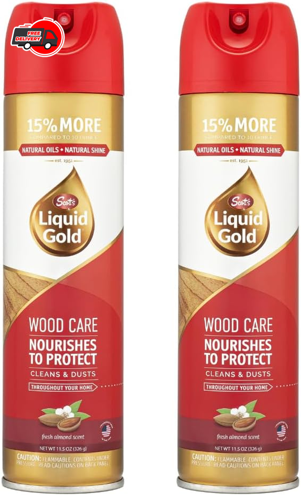 Scott's Liquid Gold Wood Cleaner and Polish, 11.5 FL OZ (Pack Of 2)