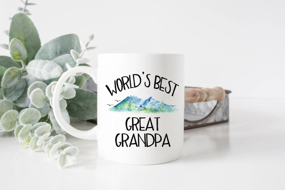 Worlds Best Great Grandpa Mug Great Grandfather Gift Smooth Printed Design