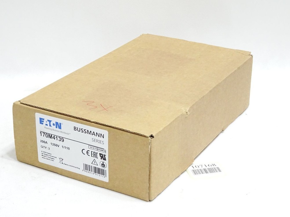 Eaton Bussmann 170M4139 200A 1250V fuse/content: 3 pieces/new original packaging