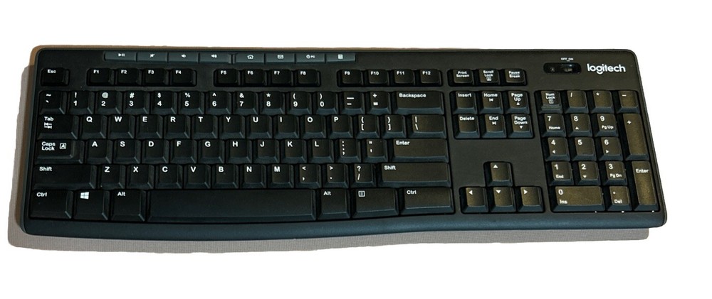 Logitech K270 Y-R0042 QWERTY Standard Keyboard Black Wireless PC & Mac Tested