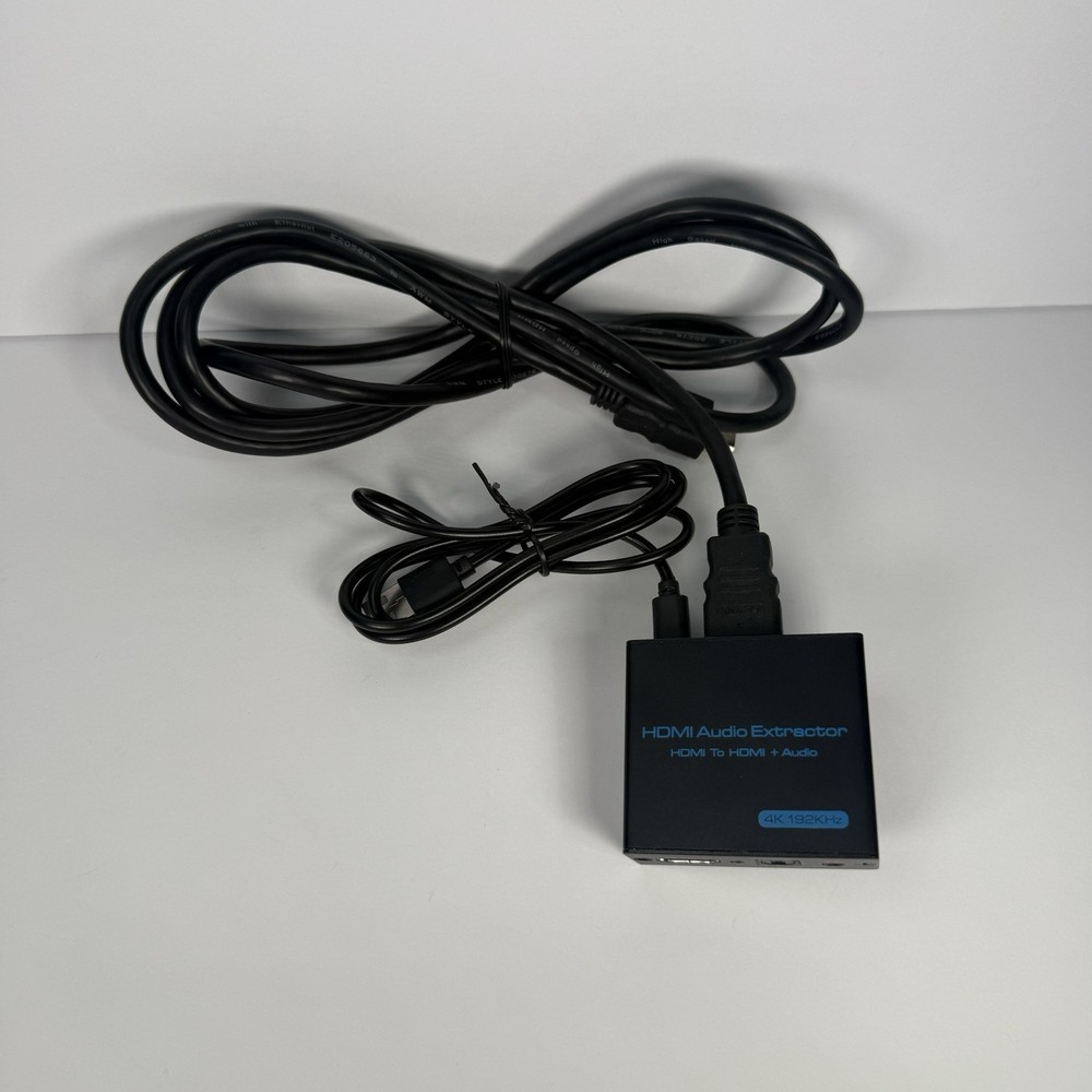 4K HDMI Audio Extractor with Optical Output & 3.5mm Stereo