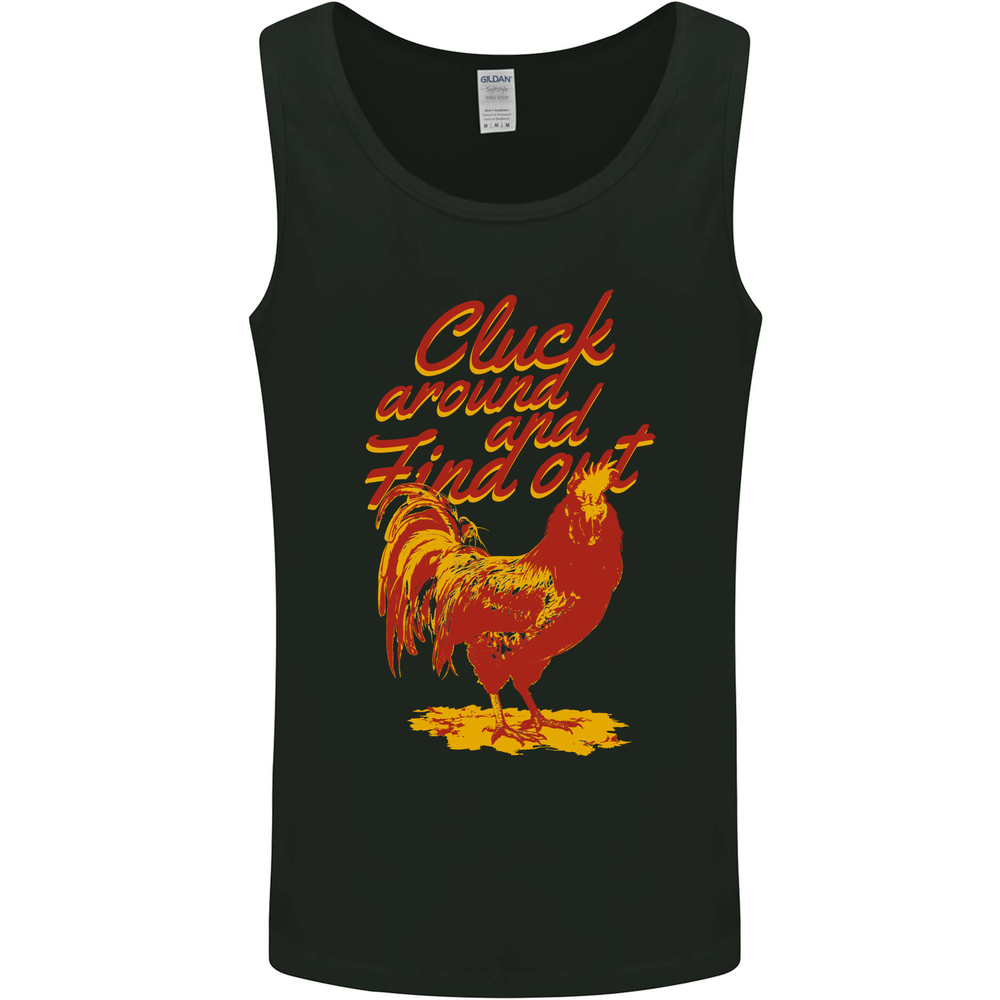 Chicken Cluck Around and Find Out Mens Vest Tank Top