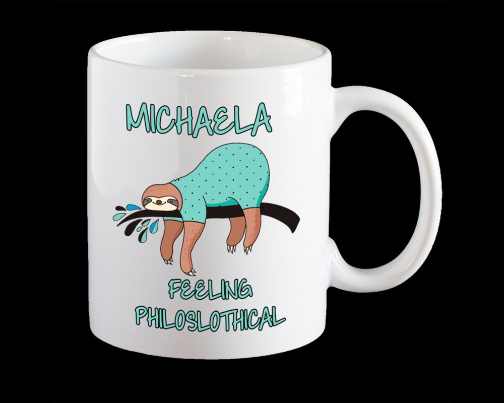Personalised Funny Sloth Mug Feeling Philoslothical Funny Mug