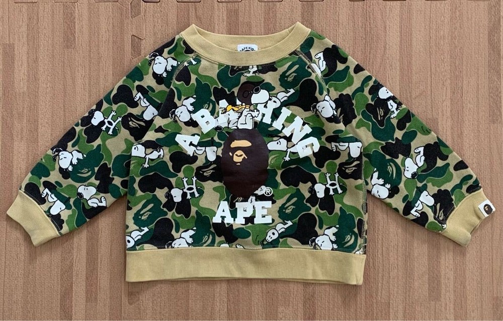 Snoopy Kids Ape Shark Hoodie Soft Fleece Sweatshirt for Boys Girls