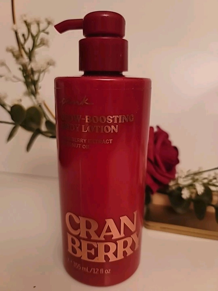 Victoria's Secret/ Pink CRANBERRY GLOW BOOSTING BODY LOTION 12 oz
