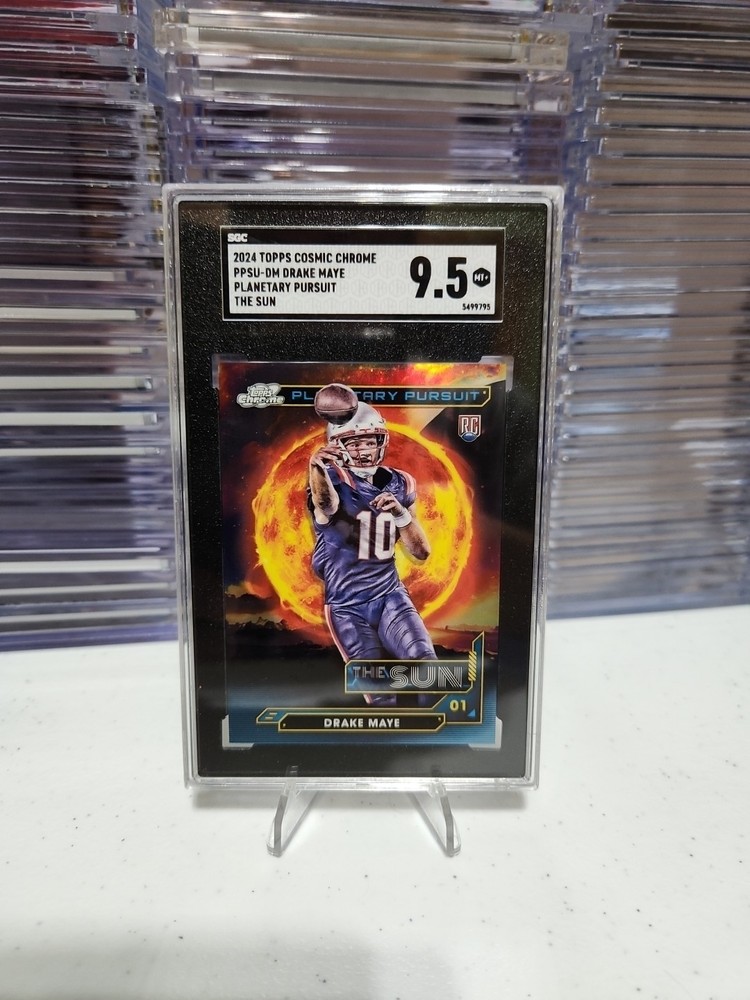 DRAKE MAYE 2024 TOPPS COSMIC CHROME PLANETARY PURSUIT ROOKIE CARD SGC 9.5!