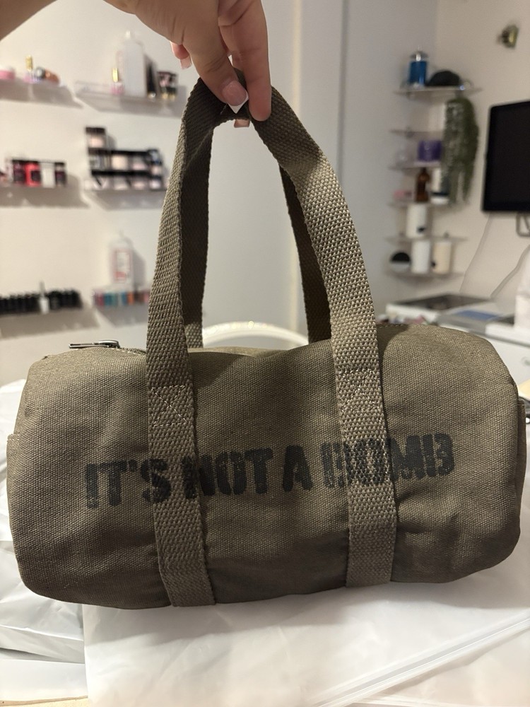 BTS Official 'It's Not A Bomb' Light Stick Bag Army Green Collectible