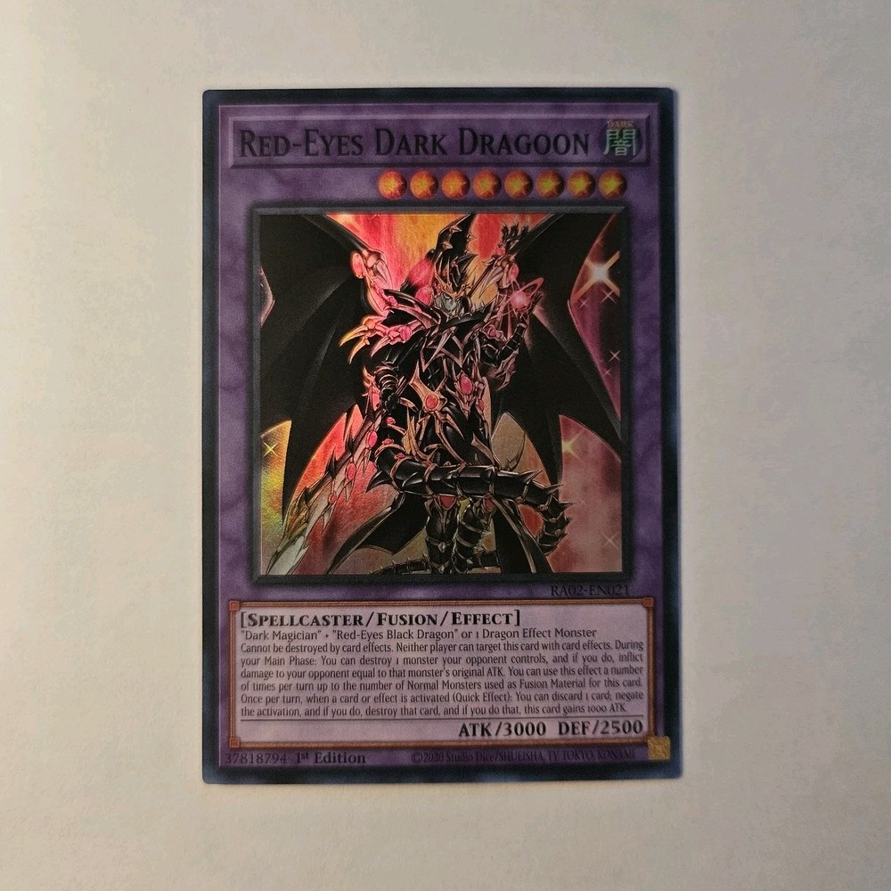 Red-Eyes Dark Dragoon Super Rare 25th Anniversary RA02-EN021