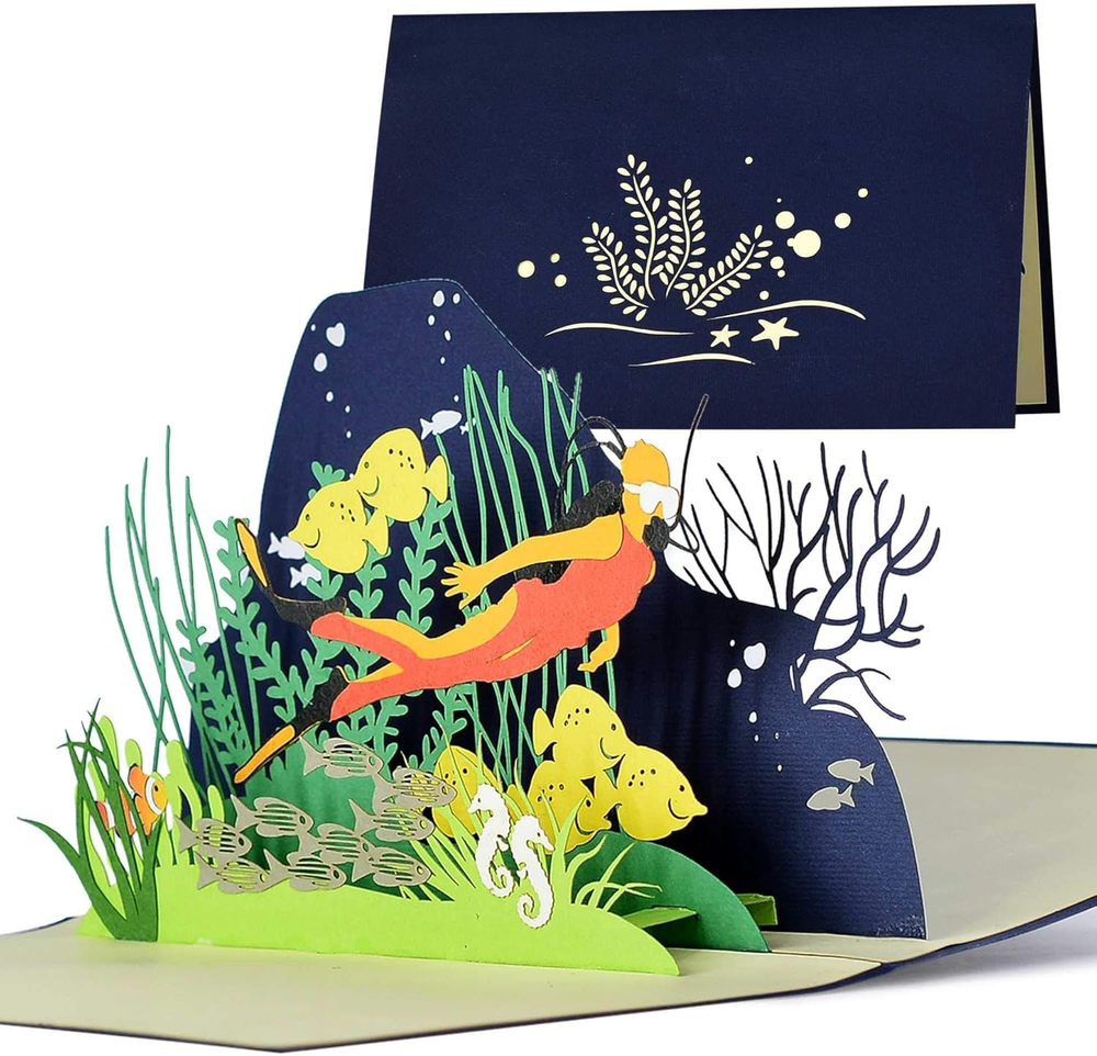 Divers Birthday Card, Diving Voucher, Diving Voucher, Snorkeling, Gift Ideas for-image
