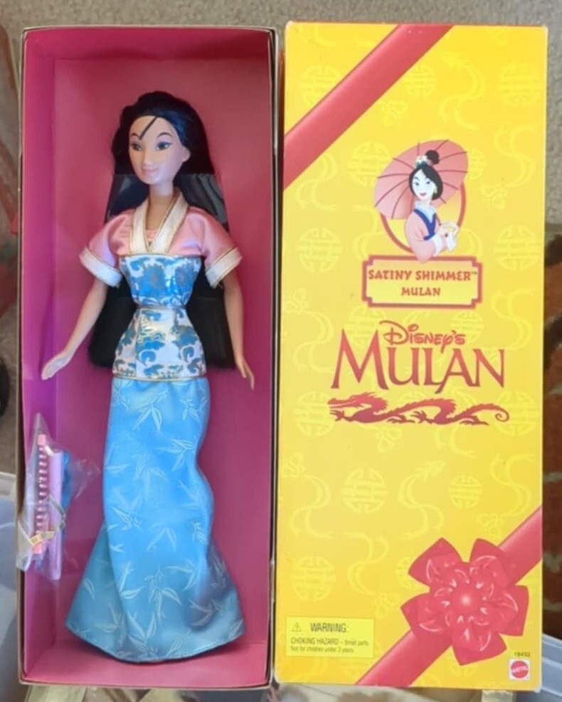 Vintage 1998 BARBIE-Disney's Mulan Satiny Shimmer Brand New In Box #19432