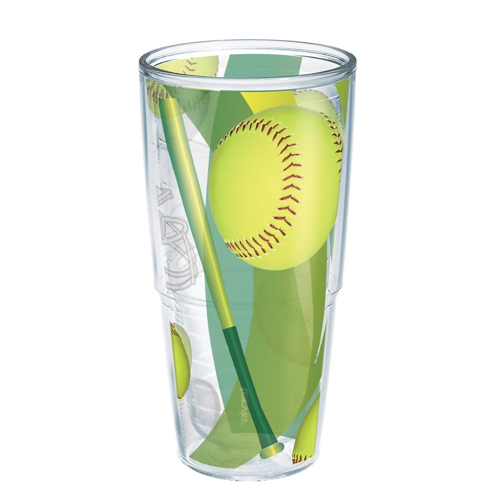 USA-Made Double-Walled Insulated Softball Tumbler Cup - No Drips