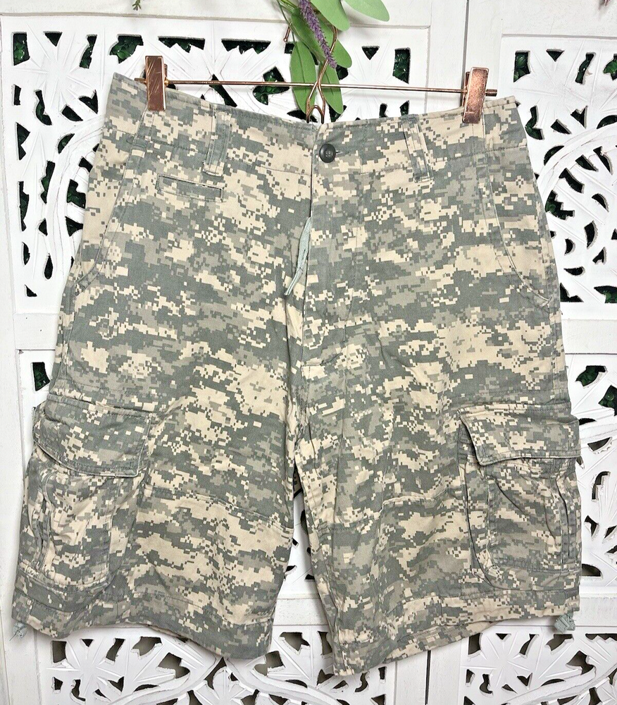 Jacobs by Marc Jacobs Men’s Camo Utility Military Cargo Cotton Shorts Size 27-31