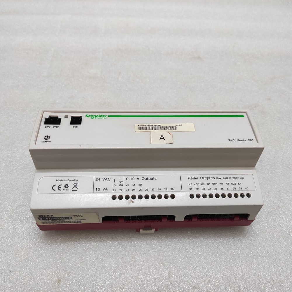 SE TAC XENTA 301/N/P PROGRAMMABLE CONTROLLER 0-073-0009-2