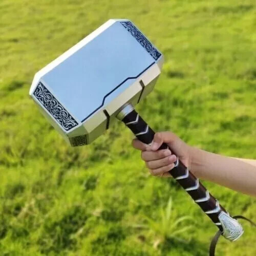 Full Metal Avengers Thor Hammer 1:1 Replica Mjolnir Prop Christmas Gift-image