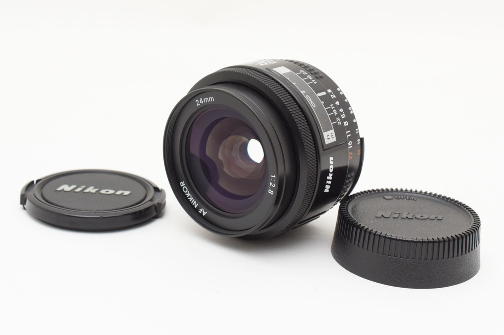 Excellent+5 Nikon AF Nikkor 24mm F/2.8 Wide Angle Prime Lens Tested From JAPAN