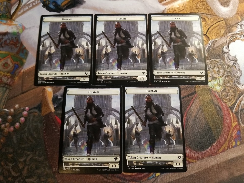 Unplayed Human Treasure Token from MTG Ikoria Lair of Behemoths