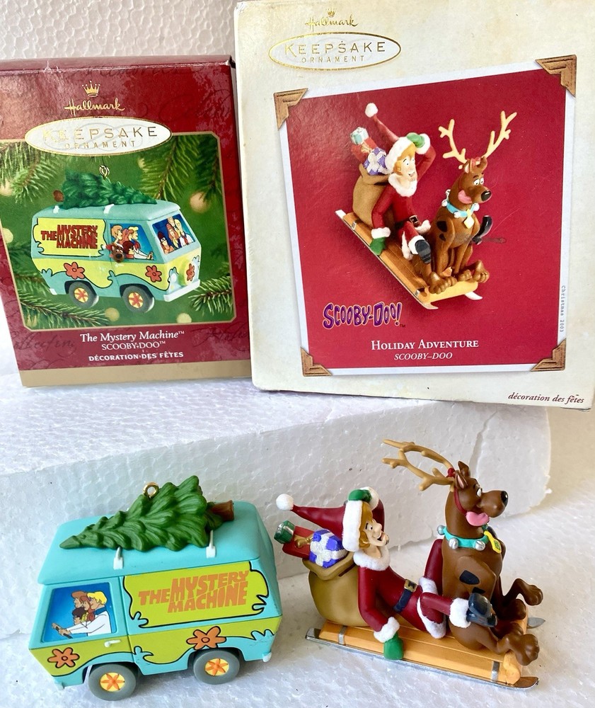 Hallmark Keepsake Ornaments featuring characters Scooby-Doo Holiday Adventure