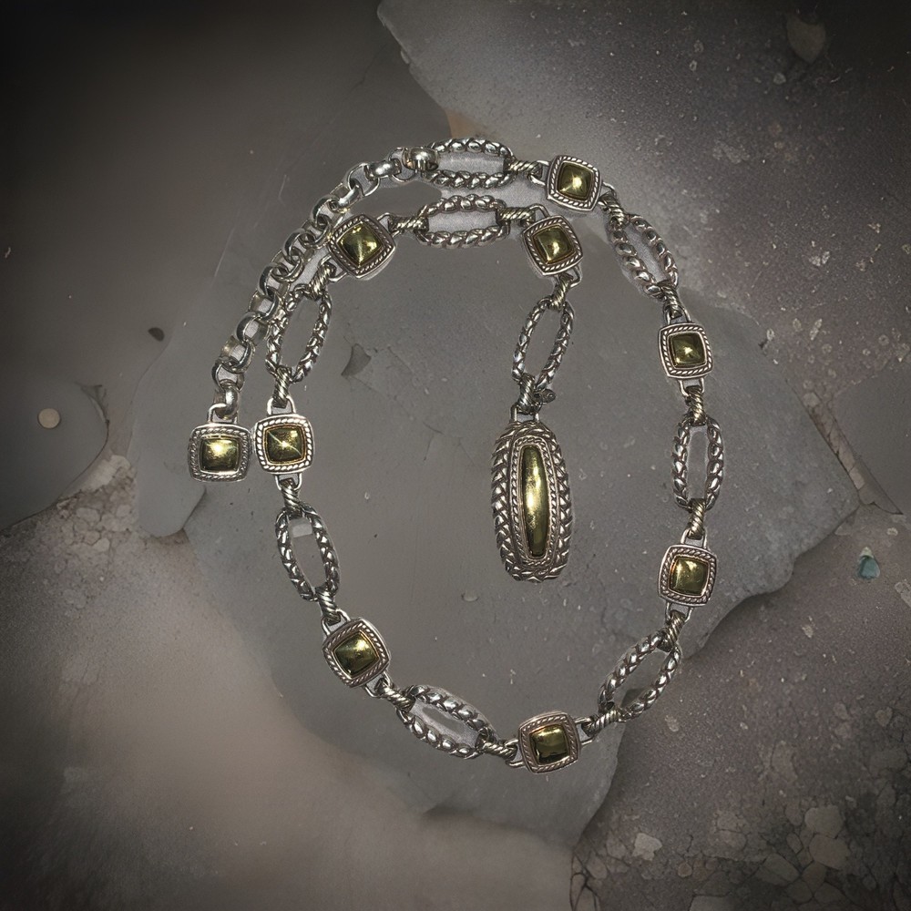 Brighton Gold Tone and Silver Tone Chain Link Belt 31
