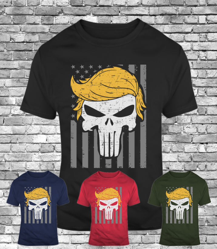 Presidents day gift trump potus punisher american flag pride honor t-shirt funny-image