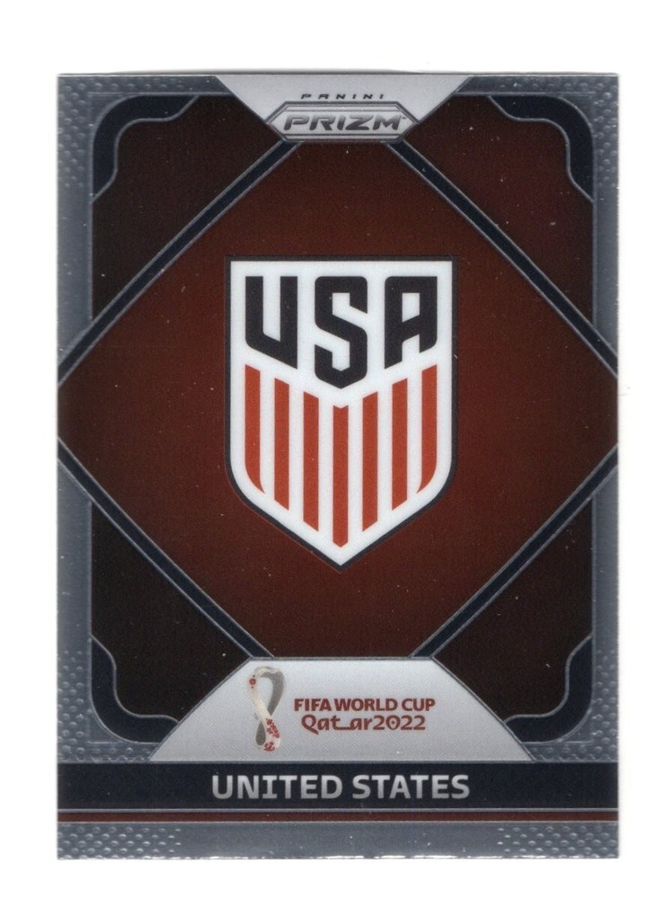 2022 Panini Prizm World Cup Qatar Team Badges USA United States #28